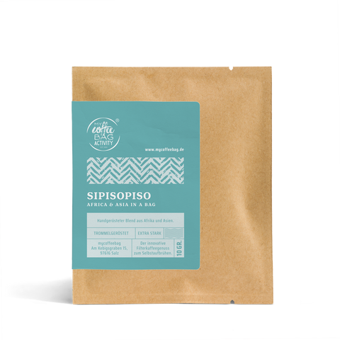 Staarken Kaffi aus Afrika a Asien: Sipisopiso Drip Coffee Bag