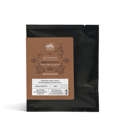 Kaffi aus den Héichlänner vu Mëttelamerika: Dschabana Drip Coffee Bag (MyTastebox)